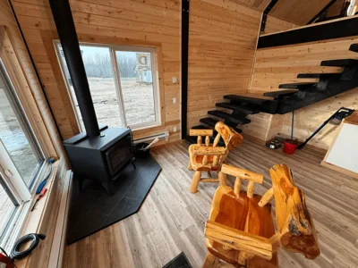 20'x40'  Natural Wood Stove Haven