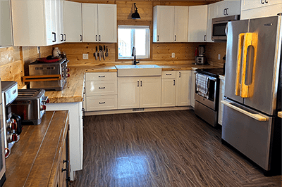 Custom Timber Home interior kitchen