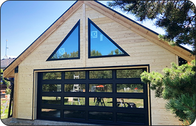 Cabin with windows from Timber Built Homes